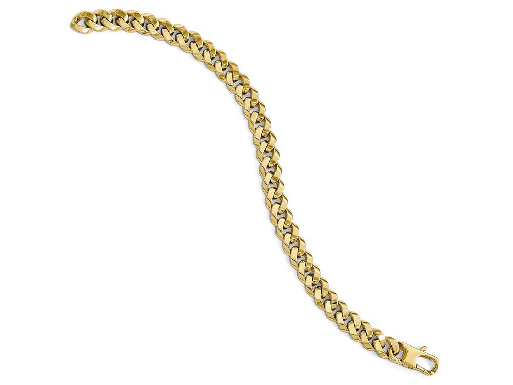FJC Finejewelers 14k Yellow Gold 8.5mm Beveled Curb Bracelet