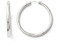FJC Finejewelers Sterling Silver Rhodium-plated 3.5mm Tube Earrings