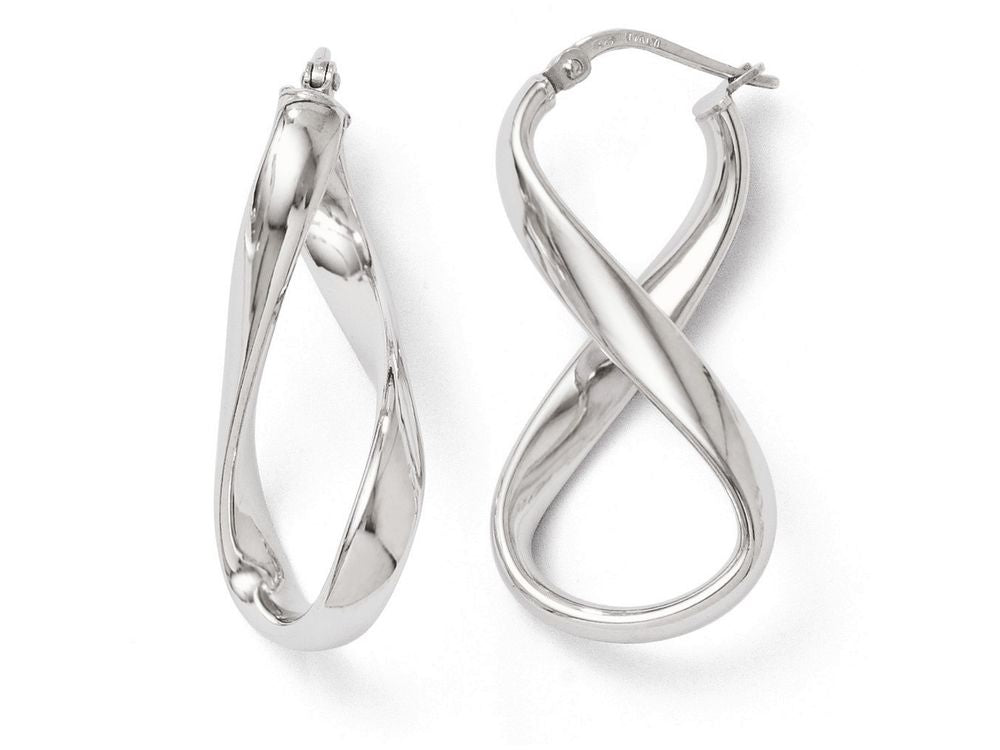 FJC Finejewelers Sterling Silver Polished Twisted Hoop Earrings
