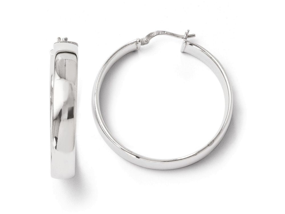 FJC Finejewelers Sterling Silver Polished Hinged Hoop Earrings