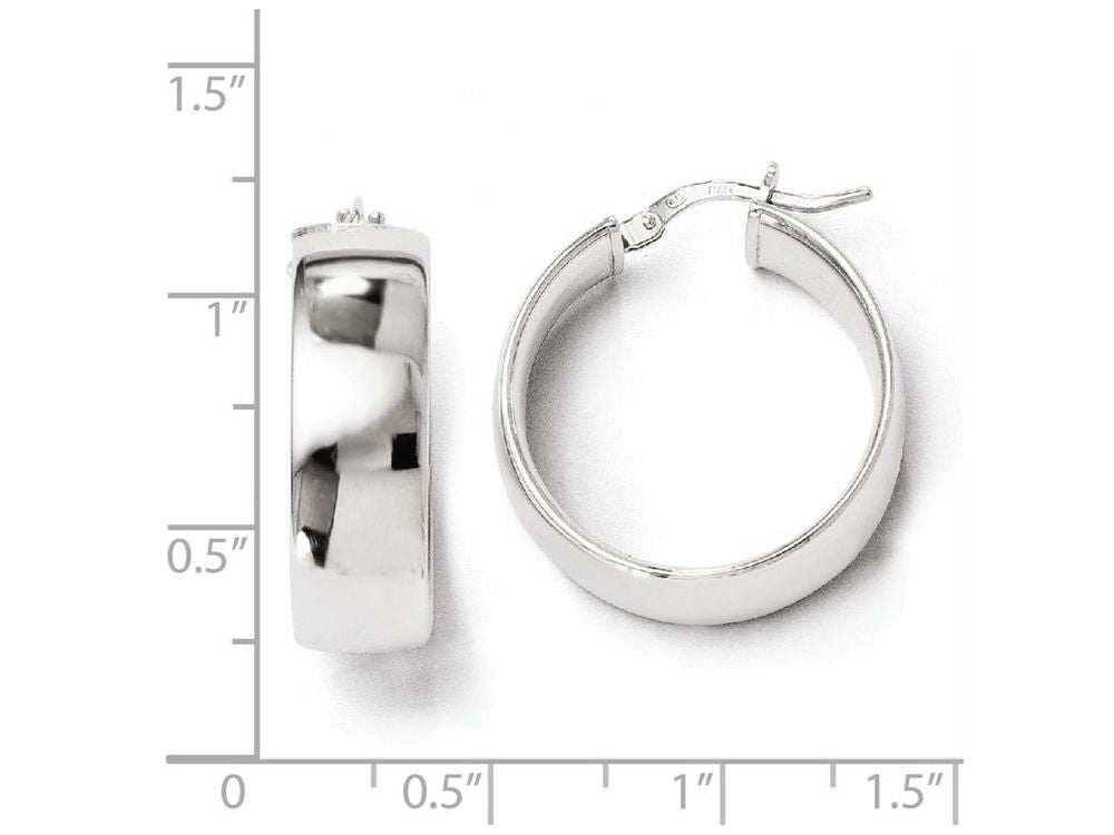 FJC Finejewelers Sterling Silver Polished Hinged Hoop Earrings