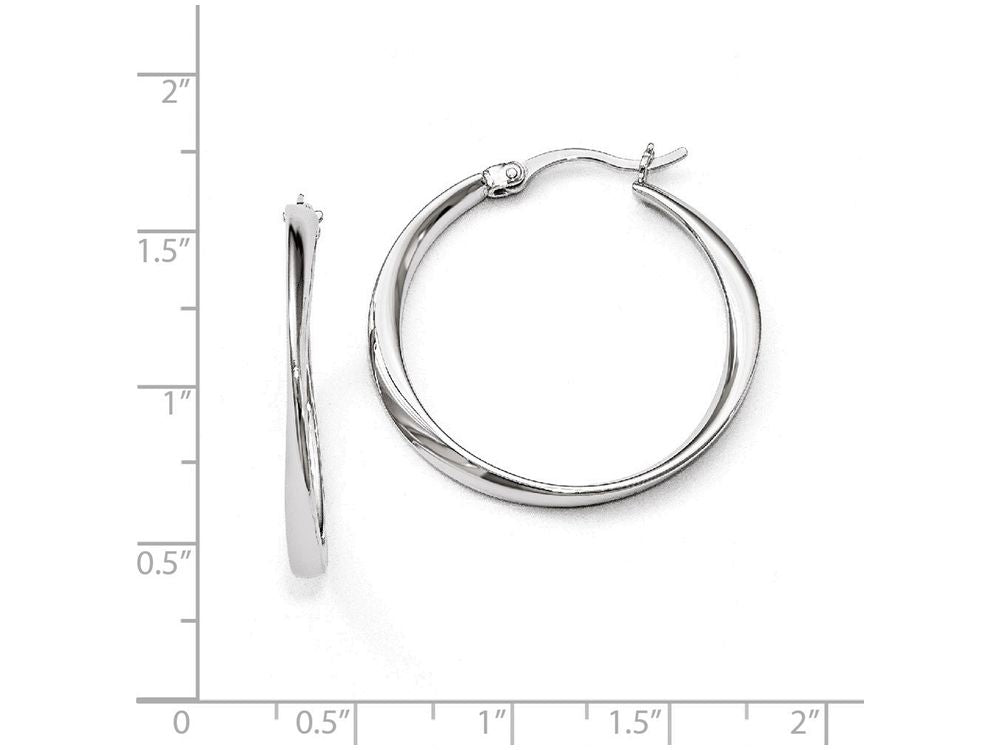 FJC Finejewelers Sterling Silver Polished Hoop Earrings