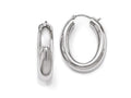 FJC Finejewelers Sterling Silver Polished Oval Hoop Earrings