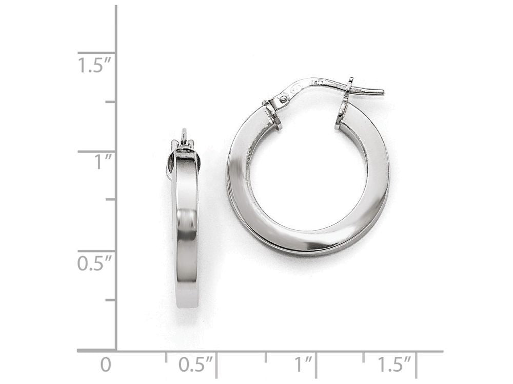 FJC Finejewelers Sterling Silver Polished Hoop Earrings