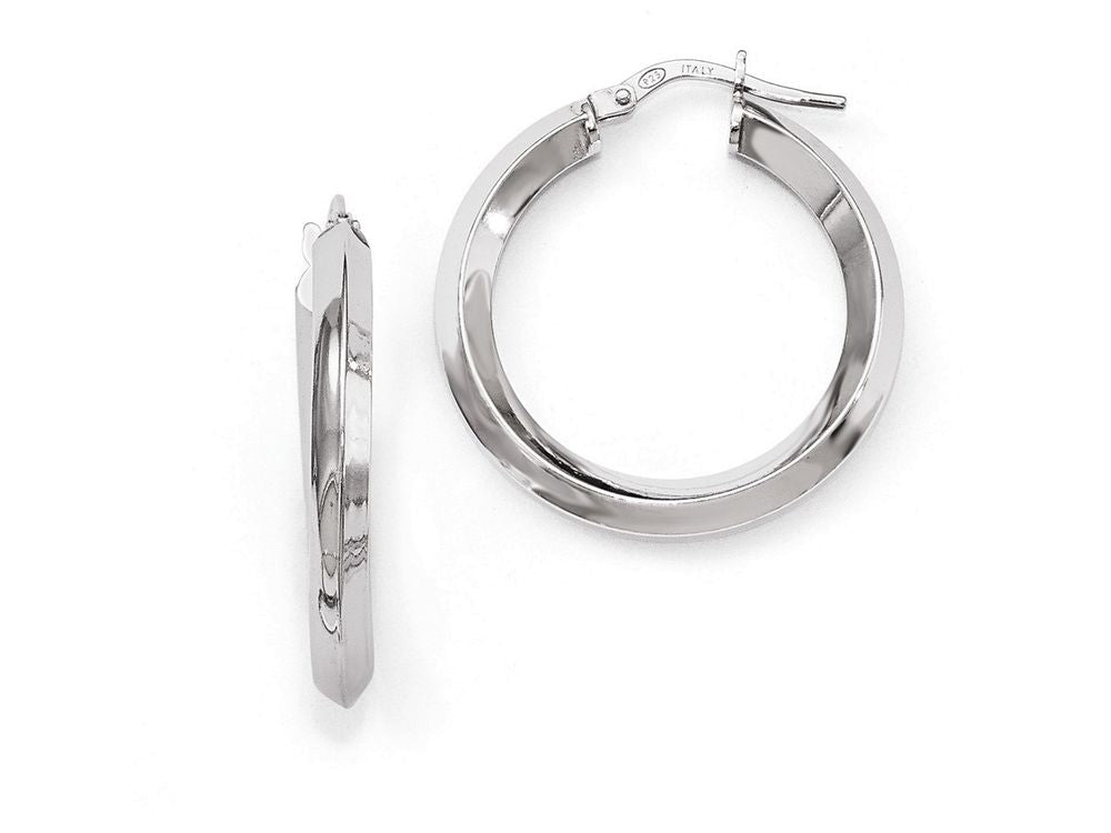 FJC Finejewelers Sterling Silver Polished Hoop Earrings