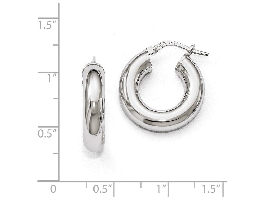 FJC Finejewelers Sterling Silver Polished Hoop Earrings