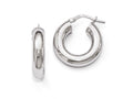 FJC Finejewelers Sterling Silver Polished Hoop Earrings