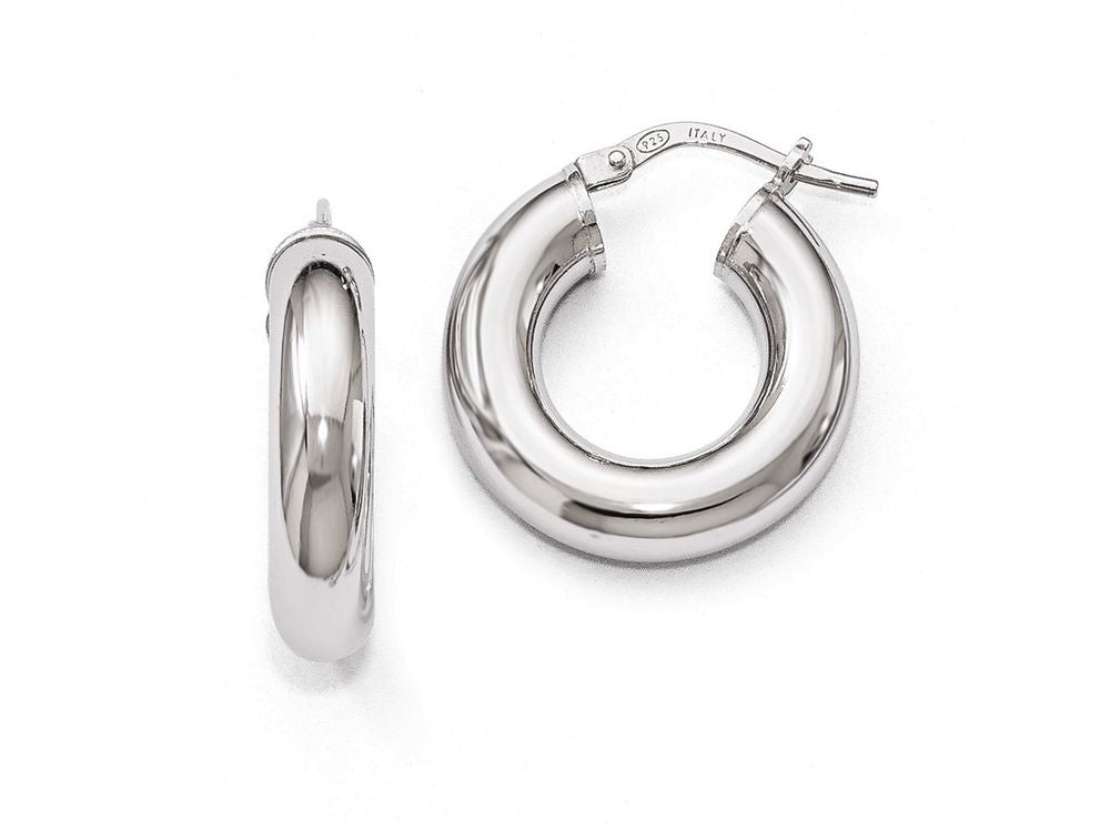 FJC Finejewelers Sterling Silver Polished Hoop Earrings