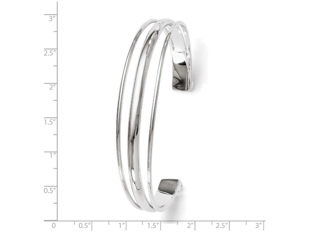 FJC Finejewelers Sterling Silver Polished Fancy Slip-on Bangle