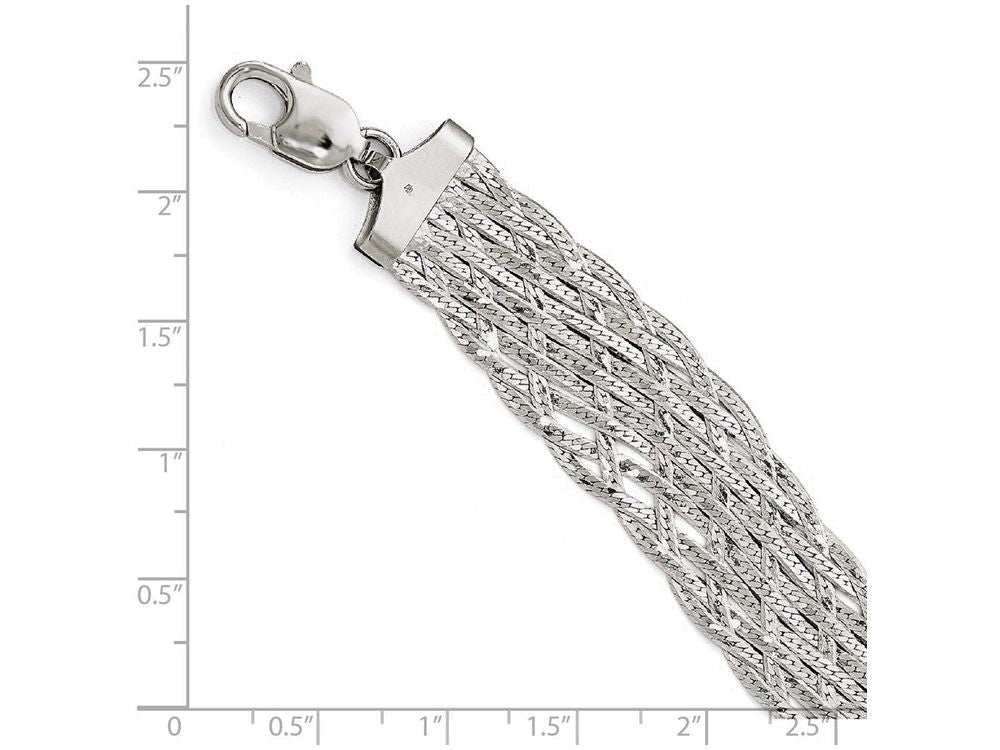 FJC Finejewelers Sterling Silver Polished Braided Bracelet