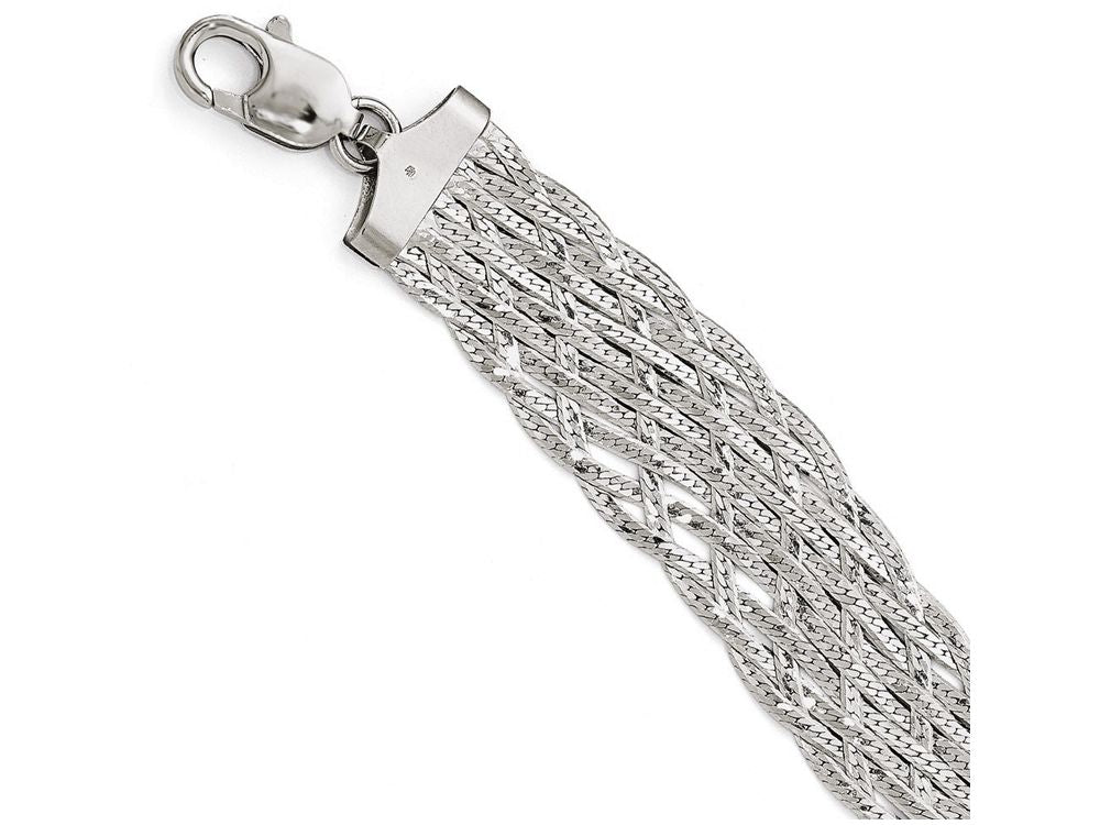 FJC Finejewelers Sterling Silver Polished Braided Bracelet