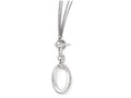 FJC Finejewelers Sterling Silver Polished Fancy 2-strand Toggle Necklace
