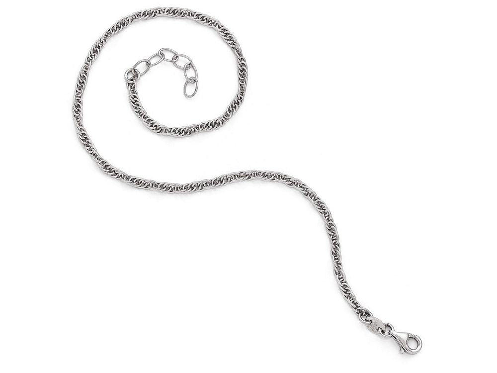 FJC Finejewelers Sterling Silver Fancy Chain Anklet