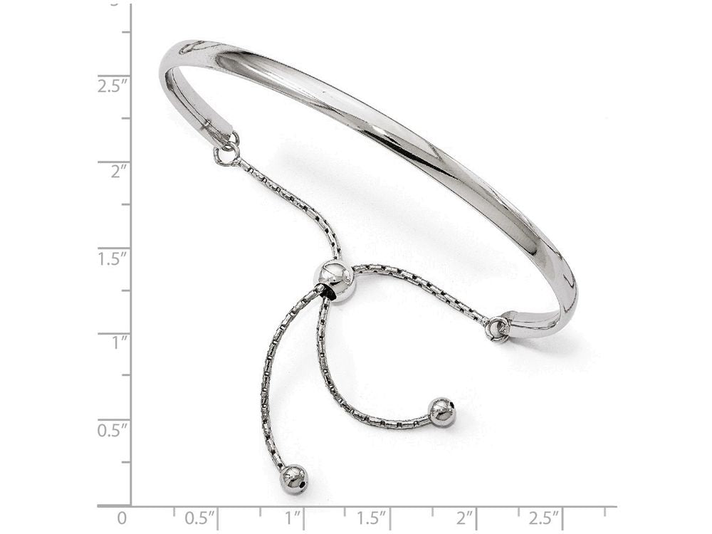 FJC Finejewelers Sterling Silver Polished Adjustable Bangle