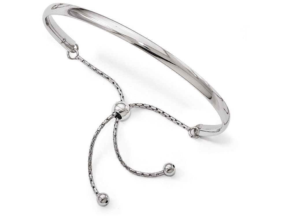 FJC Finejewelers Sterling Silver Polished Adjustable Bangle
