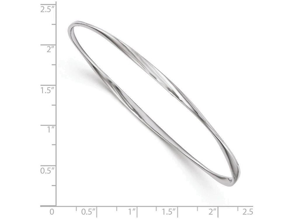 FJC Finejewelers Sterling Silver Polished Twisted Bangle