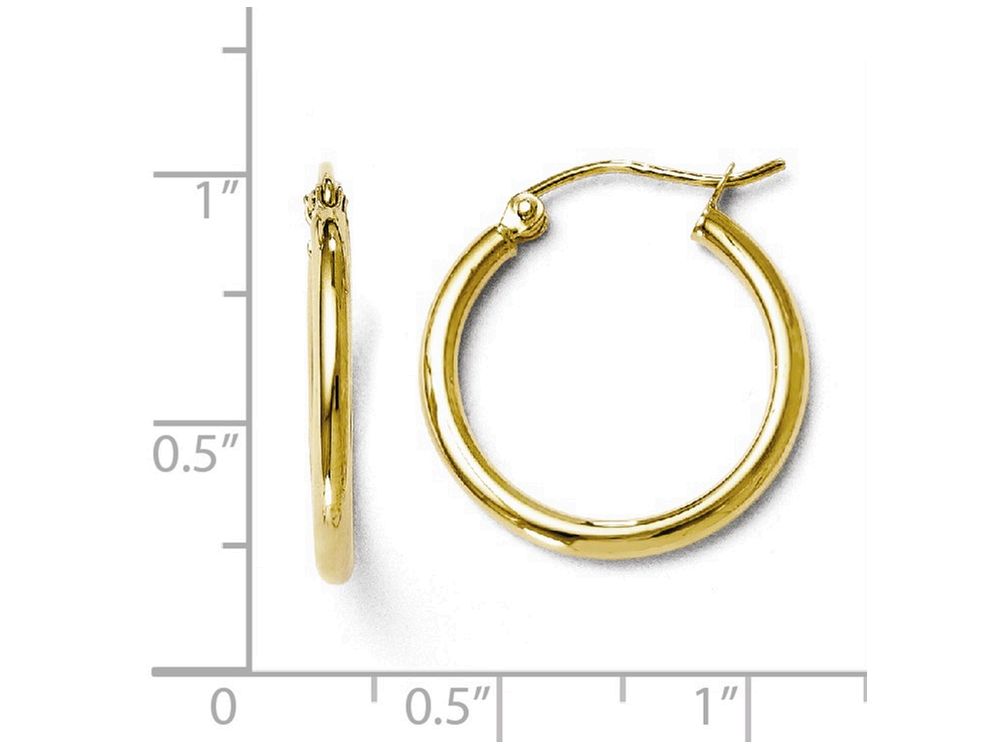FJC Finejewelers 10k Polished Hinged Hoop Earrings