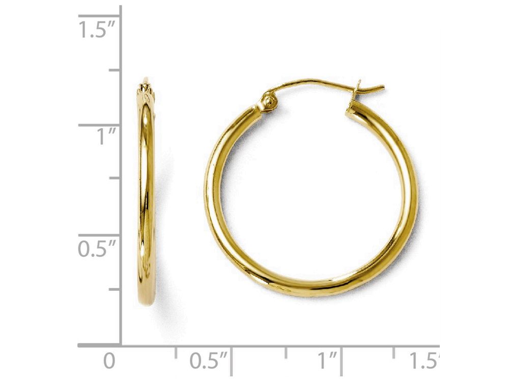 FJC Finejewelers 10k Polished Hinged Hoop Earrings