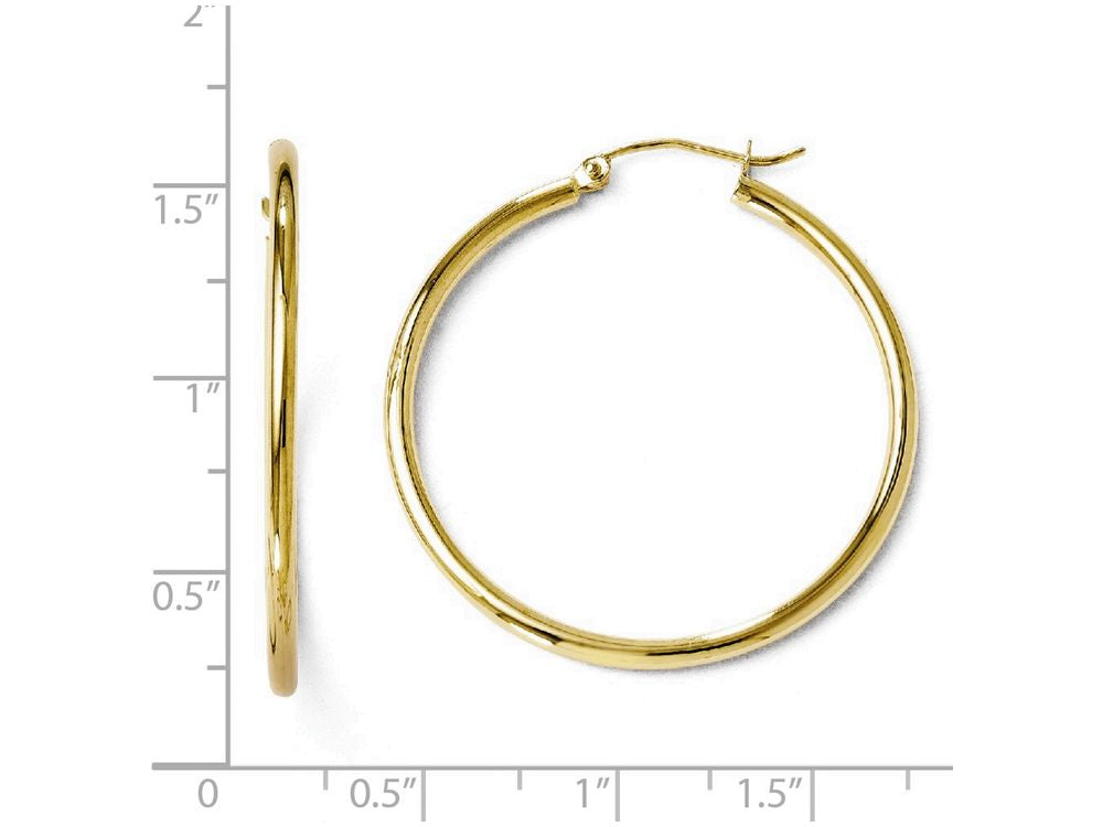 FJC Finejewelers 10k Polished Hinged Hoop Earrings