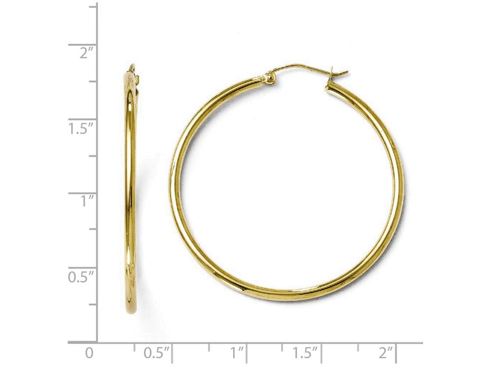FJC Finejewelers 10k Polished Hinged Hoop Earrings