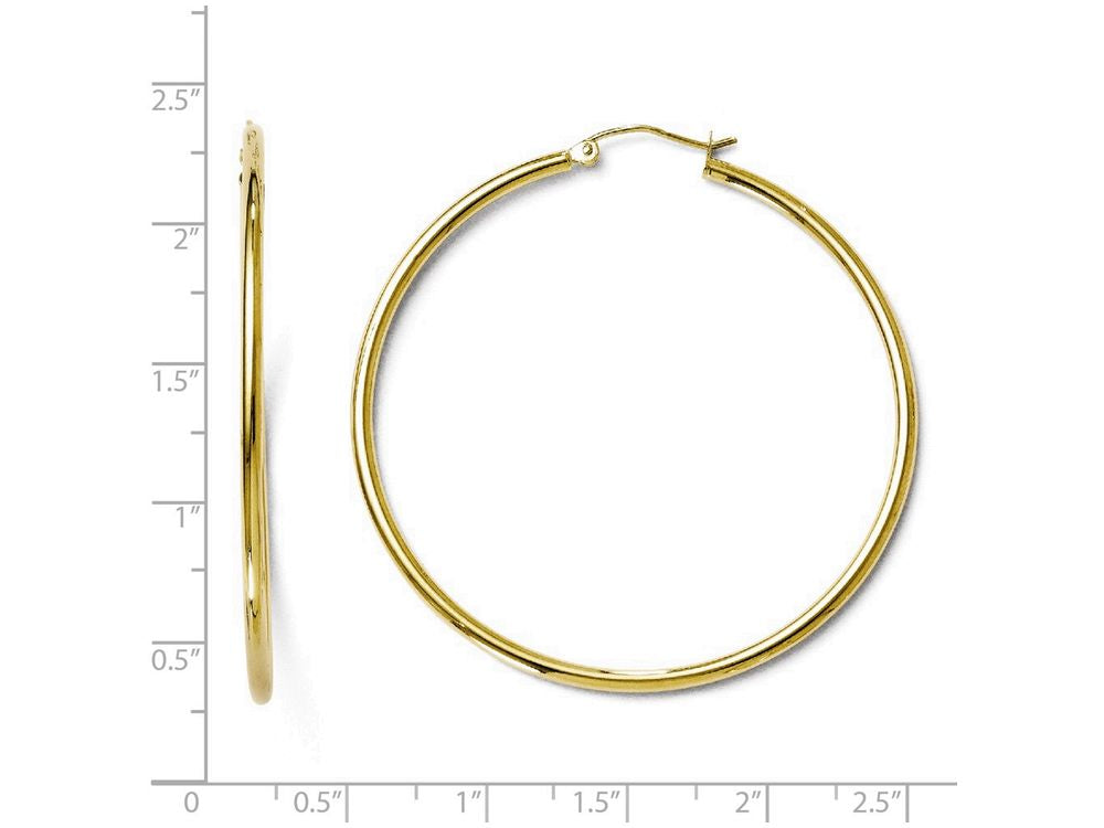 FJC Finejewelers 10k Polished Hinged Hoop Earrings
