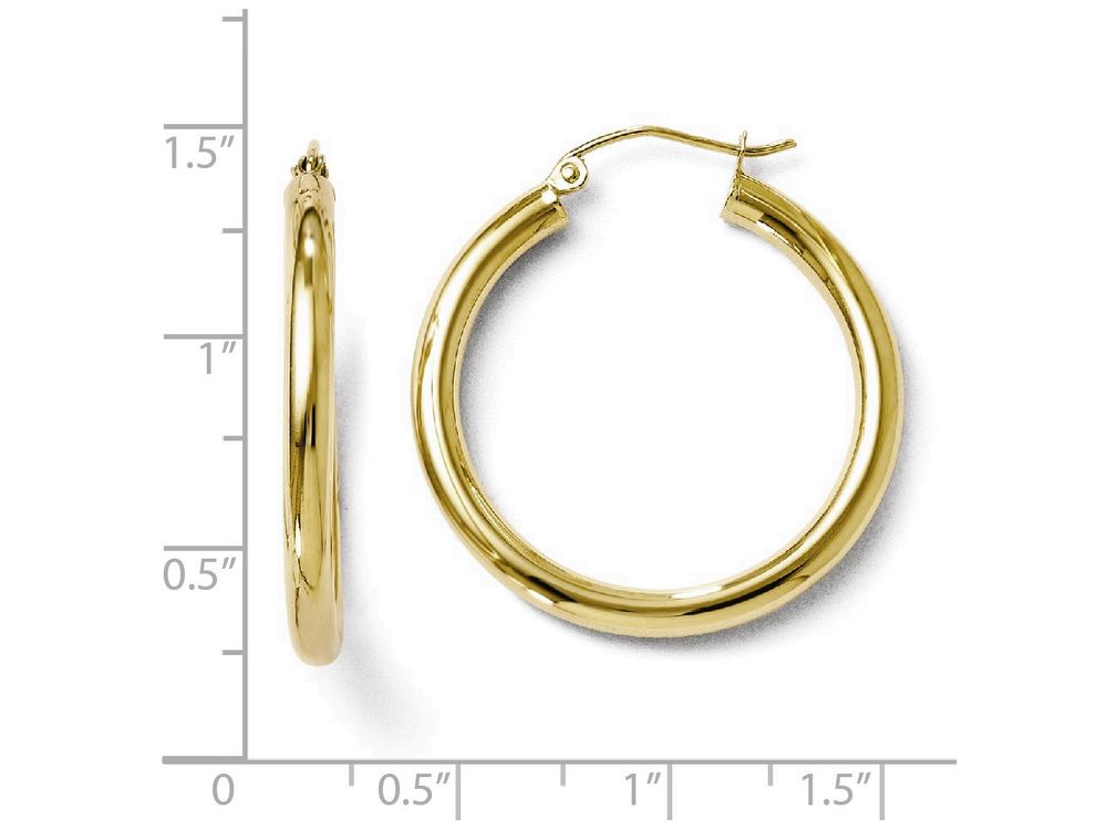 FJC Finejewelers 10k Polished Hinged Hoop Earrings