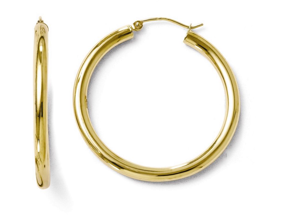 FJC Finejewelers 10k Polished Hinged Hoop Earrings