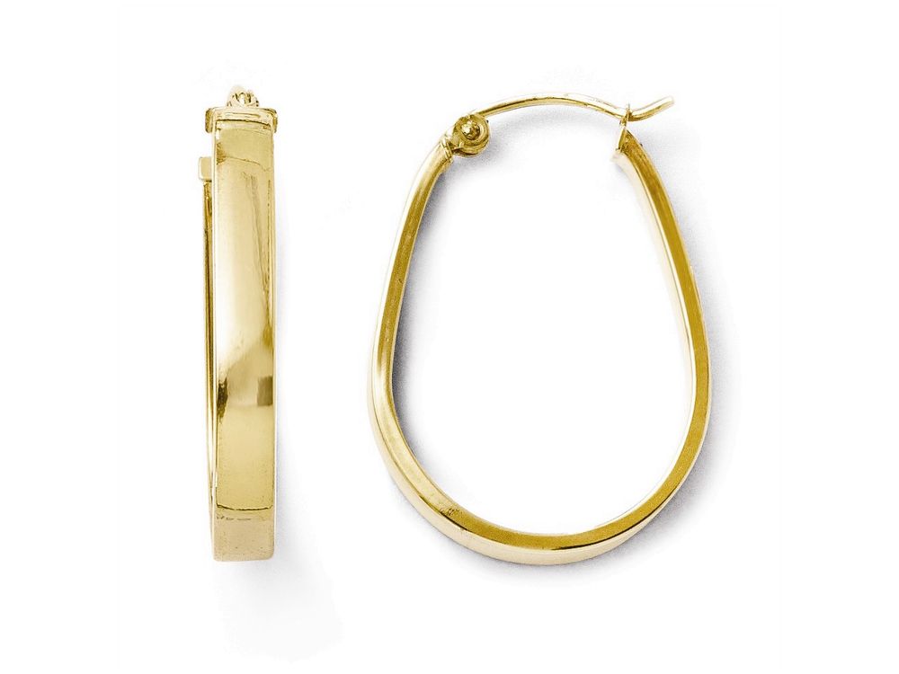 FJC Finejewelers 10k Polished Hinged Hoop Earrings
