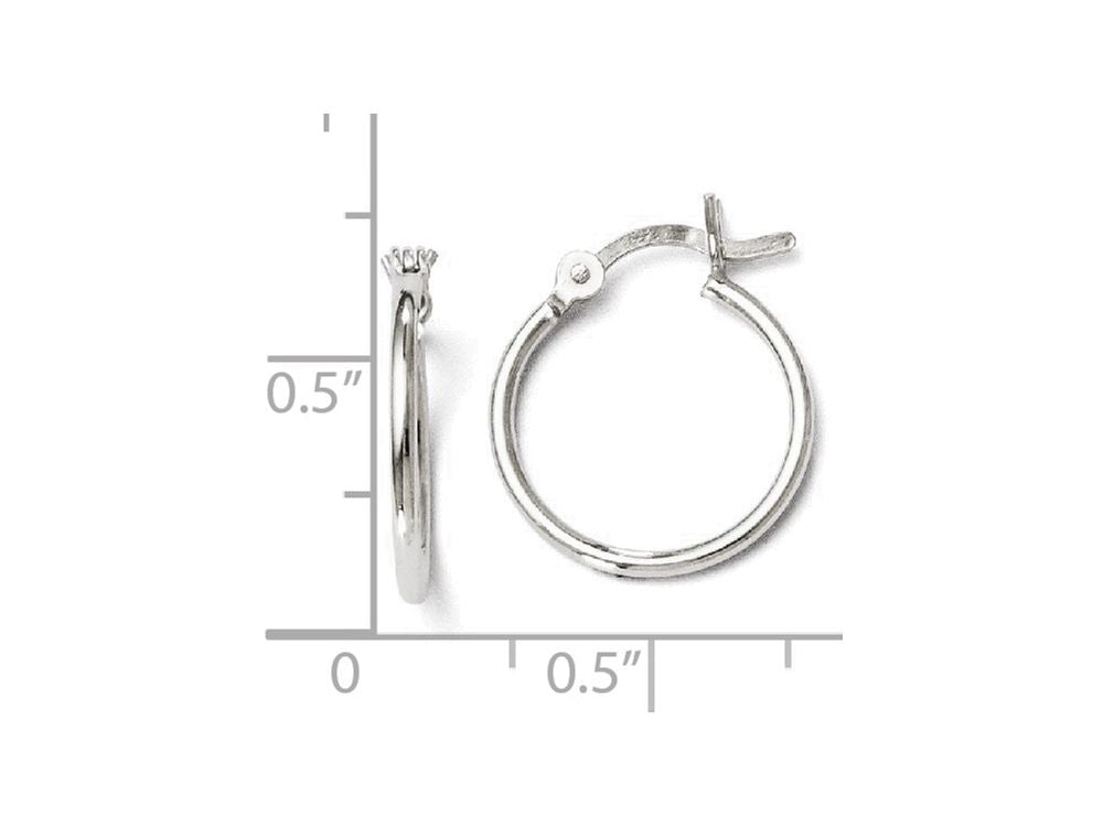 FJC Finejewelers Sterling Silver Polished Hinged Hoop Earrings