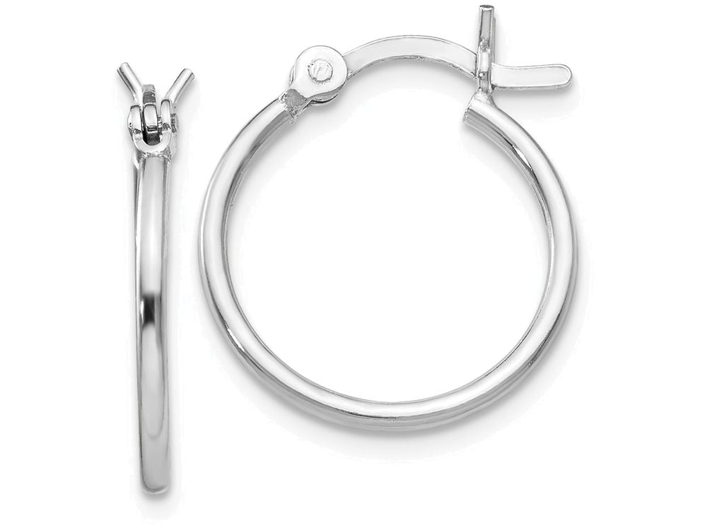 FJC Finejewelers Sterling Silver Polished Hinged Hoop Earrings