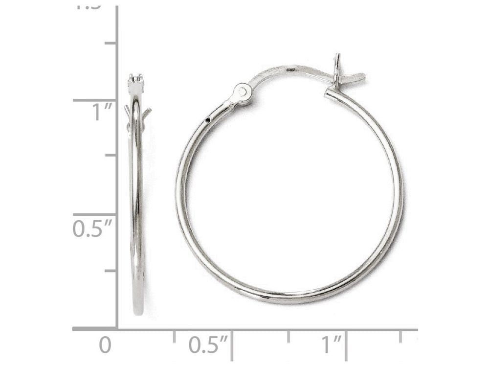 FJC Finejewelers Sterling Silver Polished Hinged Hoop Earrings