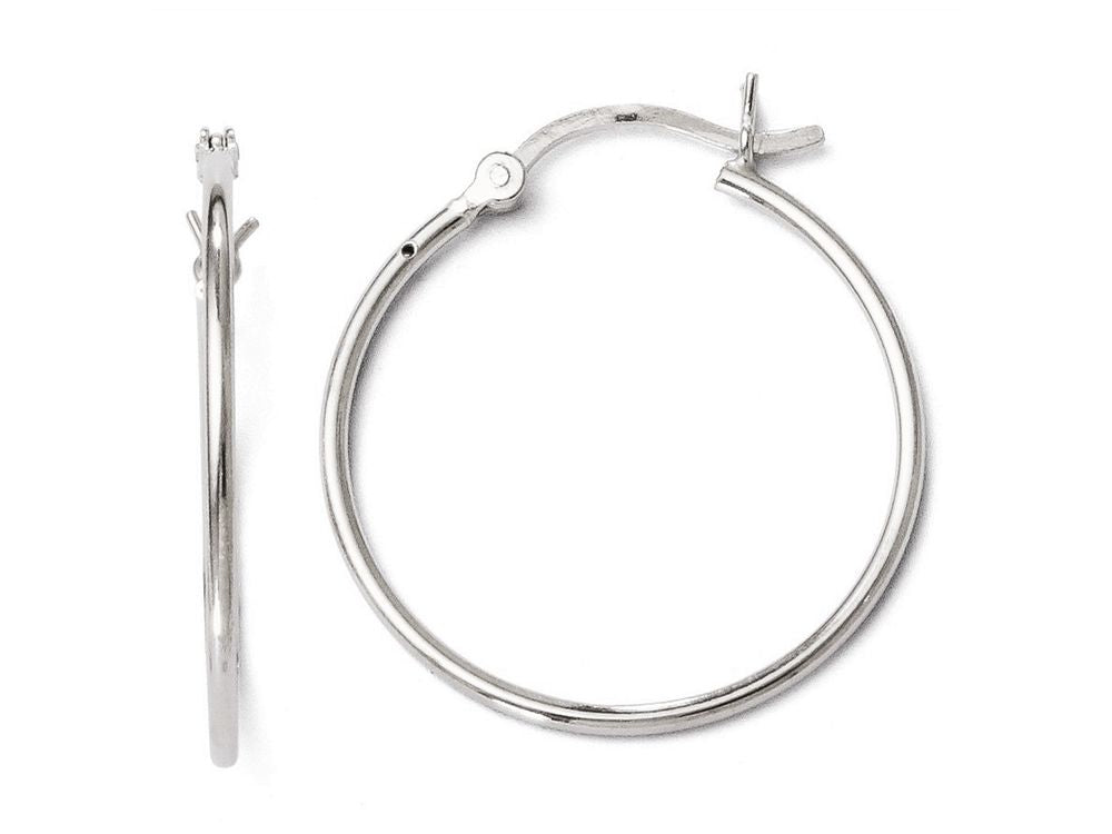 FJC Finejewelers Sterling Silver Polished Hinged Hoop Earrings