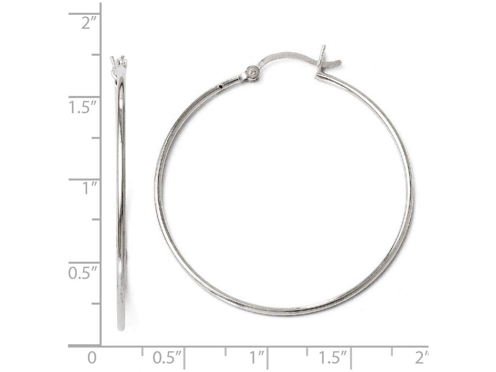 FJC Finejewelers Sterling Silver Polished Hinged Hoop Earrings