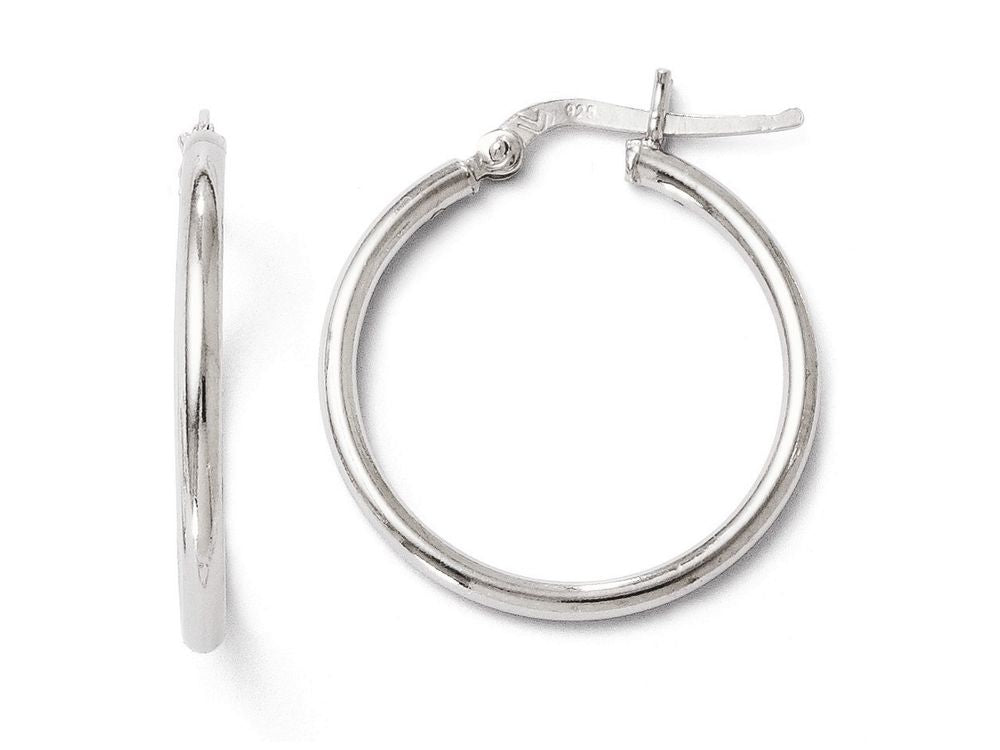 FJC Finejewelers Sterling Silver Polished Hinged Hoop Earrings