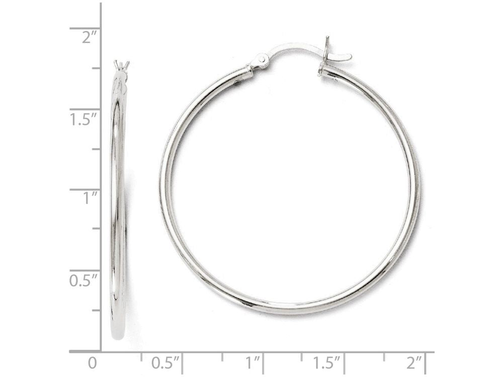FJC Finejewelers Sterling Silver Polished Hinged Hoop Earrings