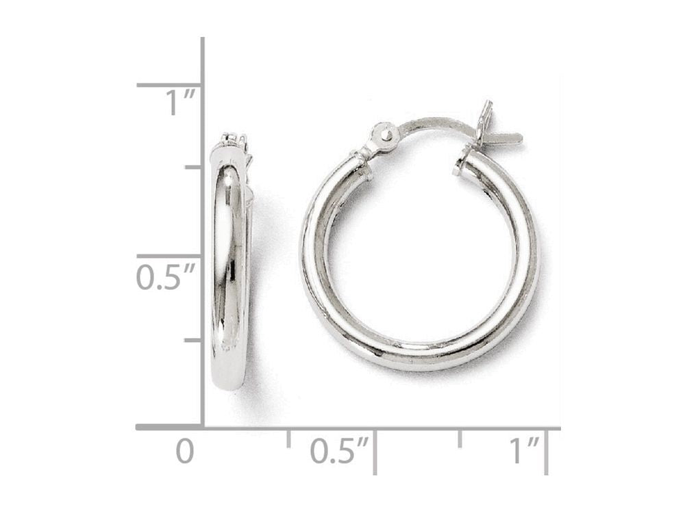FJC Finejewelers Sterling Silver Polished Hinged Hoop Earrings