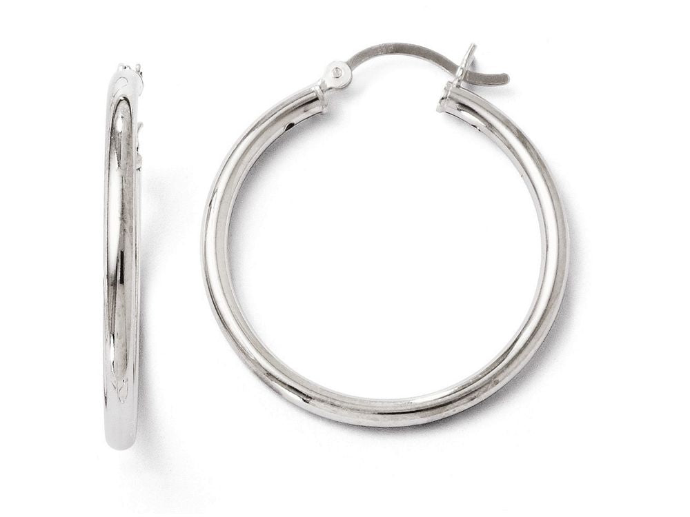 FJC Finejewelers Sterling Silver Polished Hinged Hoop Earrings