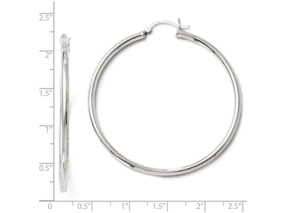 FJC Finejewelers Sterling Silver Polished Hinged Hoop Earrings