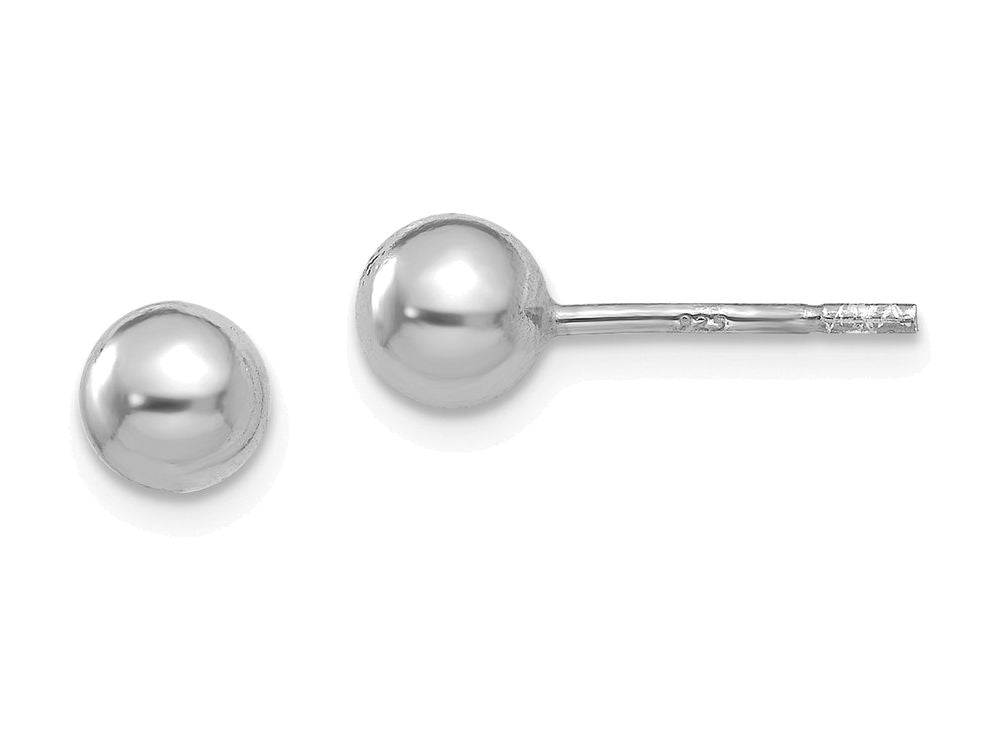 FJC Finejewelers Sterling Silver Polished Ball Post Earrings