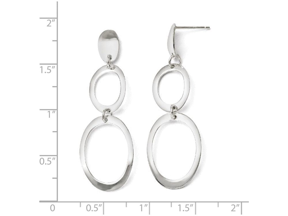 FJC Finejewelers Sterling Silver Polished Post Dangle Earrings