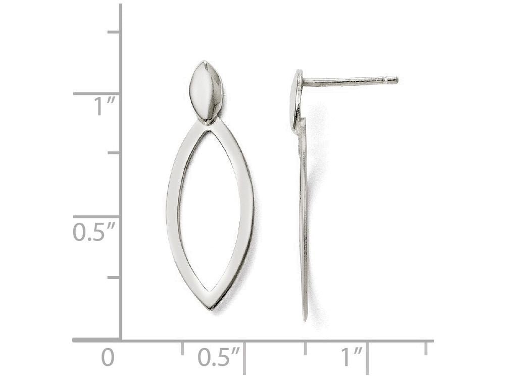 FJC Finejewelers Sterling Silver Polished Post Dangle Earrings