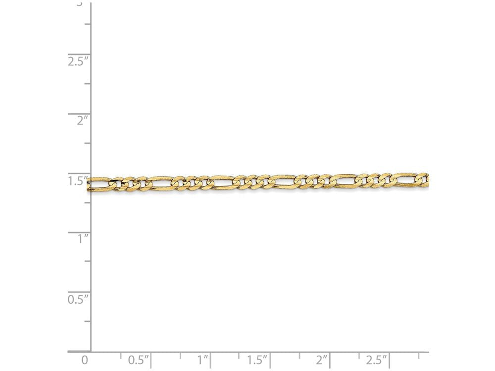 FJC Finejewelers 20 Inch 14k Yellow Gold 3mm Concave Open Figaro Chain Necklace