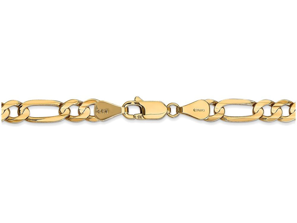 FJC Finejewelers 18 Inch 14k Yellow Gold 5.25mm Concave Open Figaro Chain Necklace