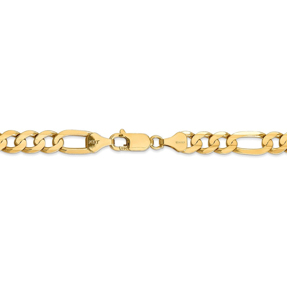 FJC Finejewelers 24 Inch 14k 6.75mm Concave Open Figaro Chain Necklace