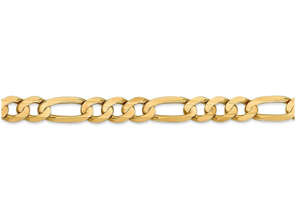 FJC Finejewelers 8 Inch 14k Yellow Gold 7.5mm Concave Open Figaro Chain Bracelet