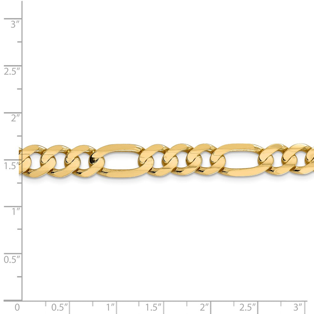 FJC Finejewelers 24 Inch 14k 8.75mm Concave Open Figaro Link Chain Necklace