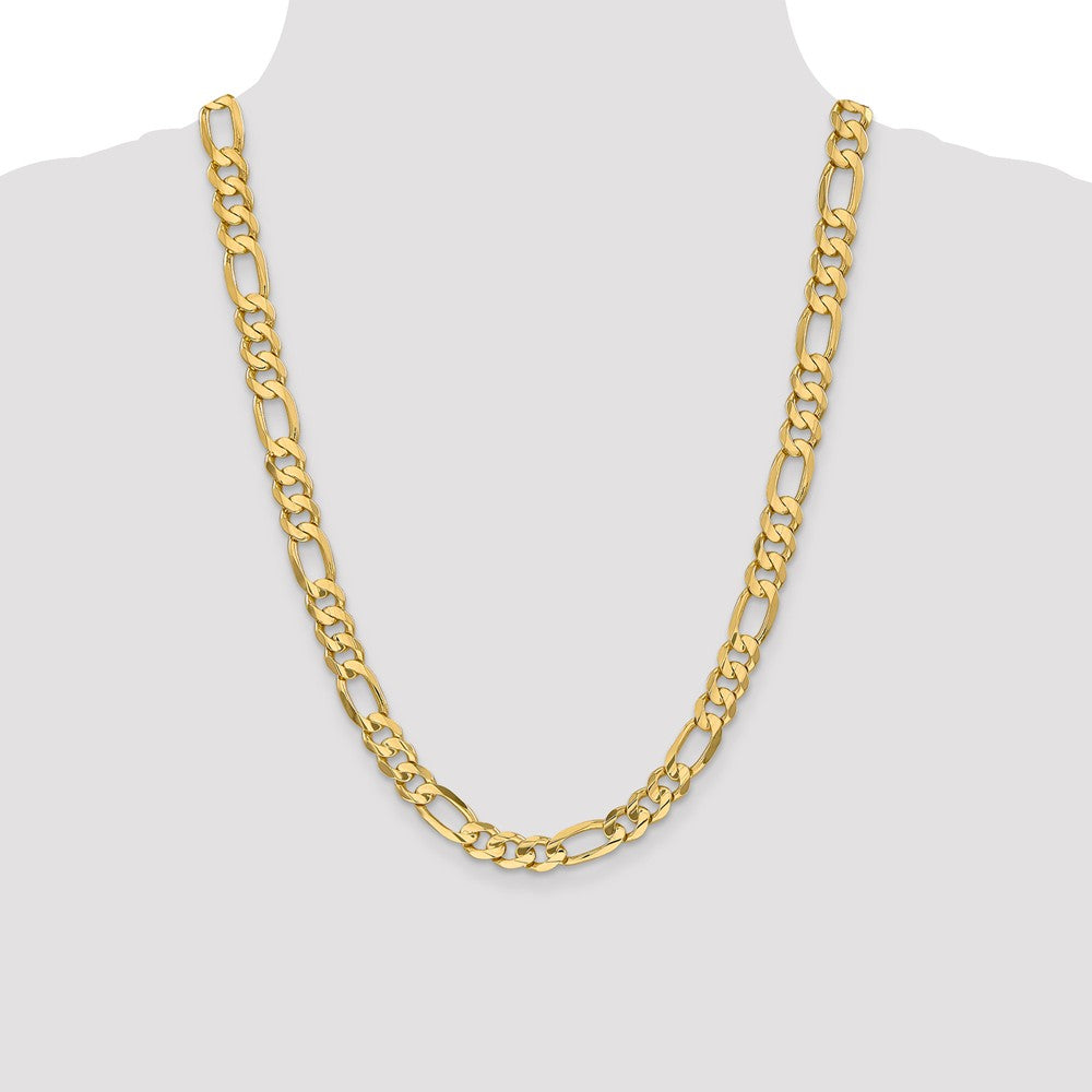 FJC Finejewelers 24 Inch 14k 8.75mm Concave Open Figaro Link Chain Necklace