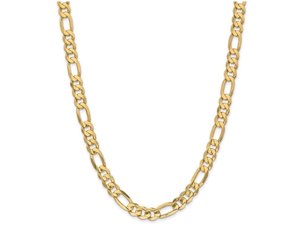 FJC Finejewelers 24 Inch 14k 8.75mm Concave Open Figaro Link Chain Necklace