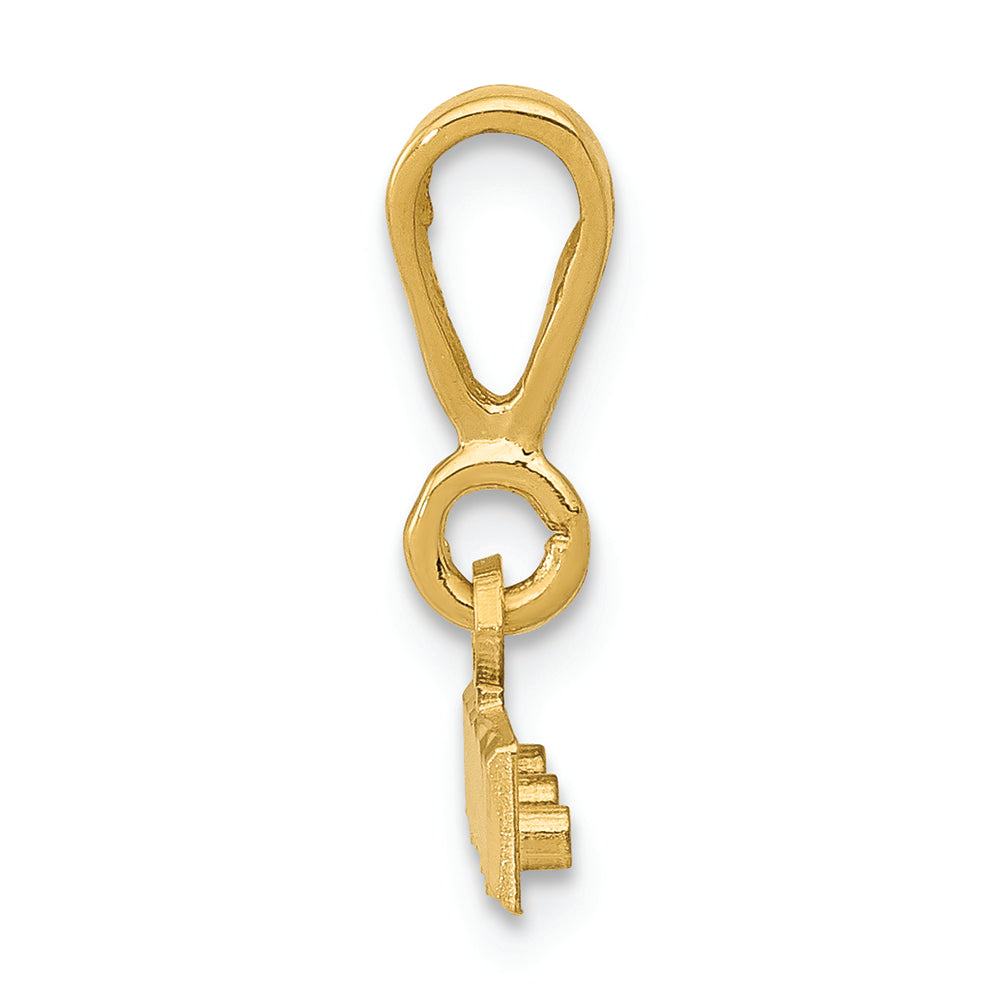 FJC Finejewelers 14k Yellow Gold Casted Large Bright Cut Top Charm
