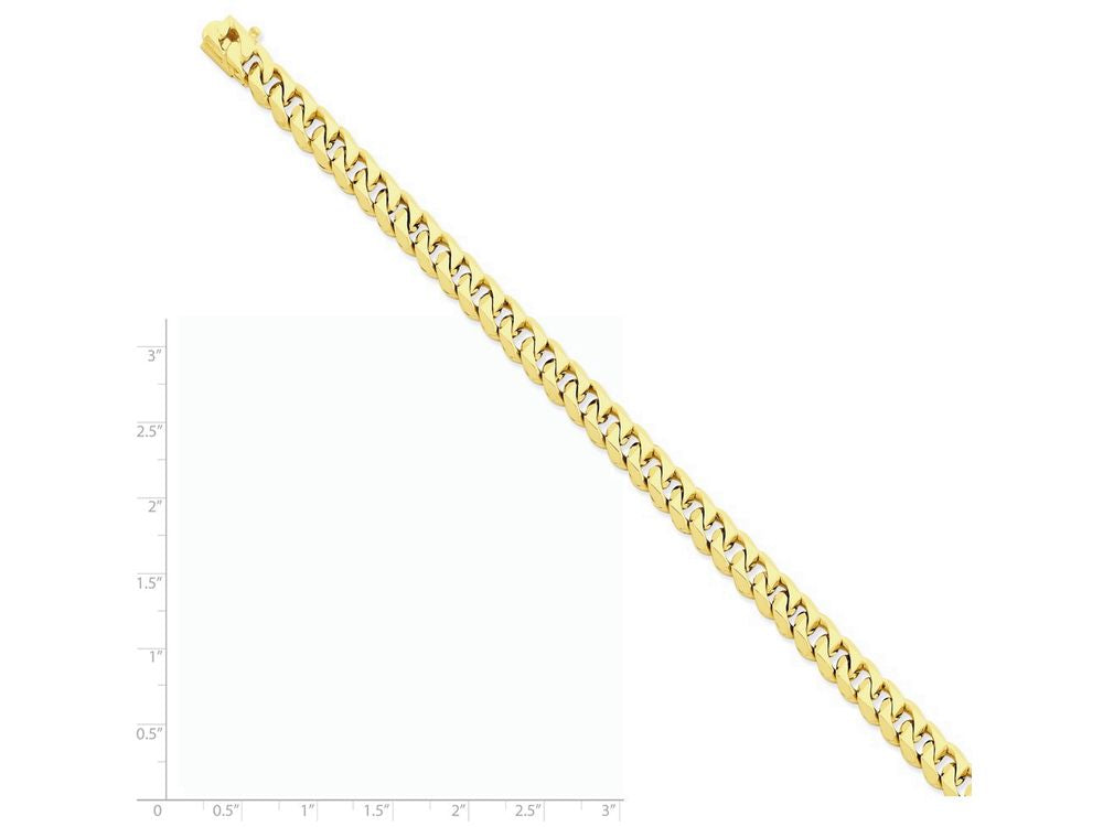 FJC Finejewelers 8 Inch 14k Yellow Gold 7mm Hand-polished Traditional Link Chain Bracelet